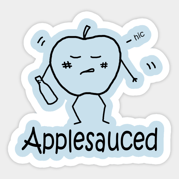 Applesauced Pocket Sticker by PelicanAndWolf